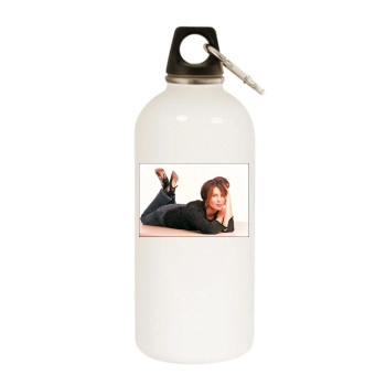 Sadie Frost White Water Bottle With Carabiner