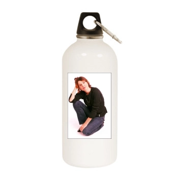 Sadie Frost White Water Bottle With Carabiner