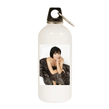 Sadie Frost White Water Bottle With Carabiner