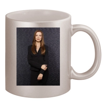 Saffron Burrows 11oz Metallic Silver Mug