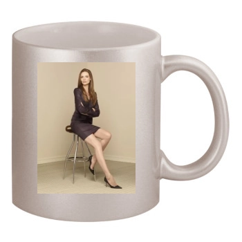 Saffron Burrows 11oz Metallic Silver Mug