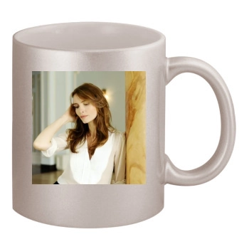 Saffron Burrows 11oz Metallic Silver Mug