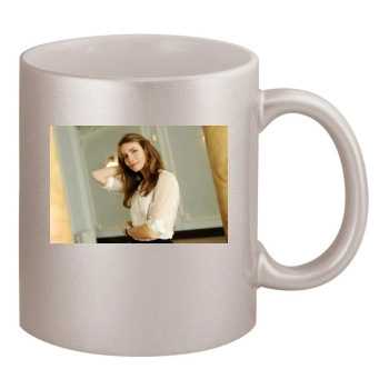 Saffron Burrows 11oz Metallic Silver Mug