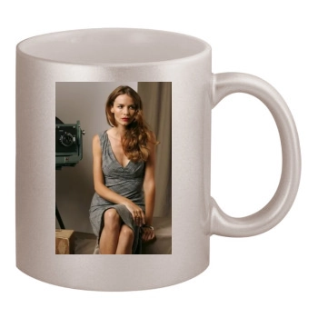 Saffron Burrows 11oz Metallic Silver Mug