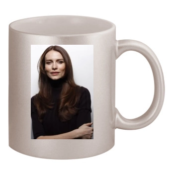 Saffron Burrows 11oz Metallic Silver Mug