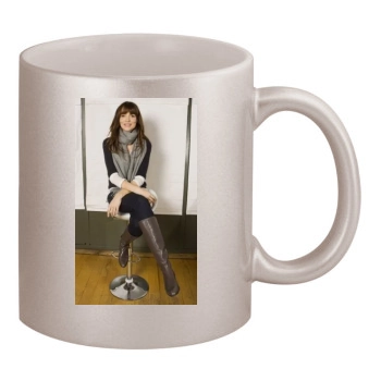 Saffron Burrows 11oz Metallic Silver Mug