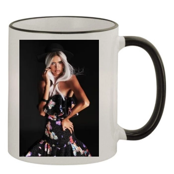 Samantha Harris 11oz Colored Rim & Handle Mug