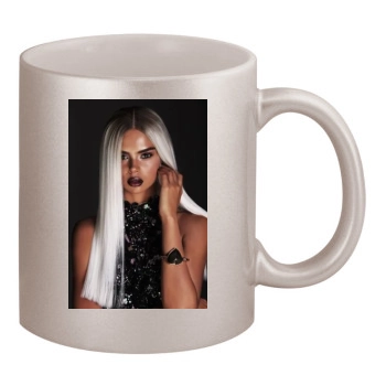 Samantha Harris 11oz Metallic Silver Mug