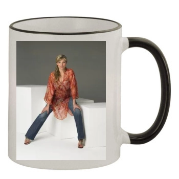 Samantha Janus 11oz Colored Rim & Handle Mug