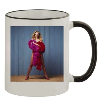 Samantha Janus 11oz Colored Rim & Handle Mug