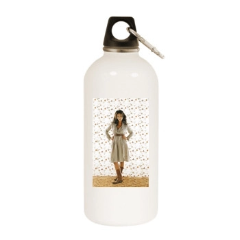 Sara Evans White Water Bottle With Carabiner