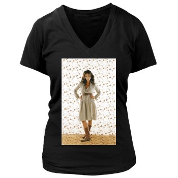 Sara Evans Women's Deep V-Neck TShirt