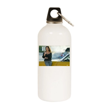 Sara Evans White Water Bottle With Carabiner