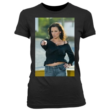 Sara Evans Women's Junior Cut Crewneck T-Shirt