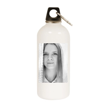 Sara Forestier White Water Bottle With Carabiner