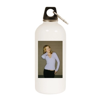 Sara Forestier White Water Bottle With Carabiner