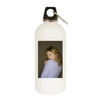 Sara Forestier White Water Bottle With Carabiner