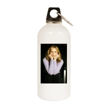 Sara Forestier White Water Bottle With Carabiner