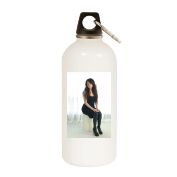 Sarah Brightman White Water Bottle With Carabiner