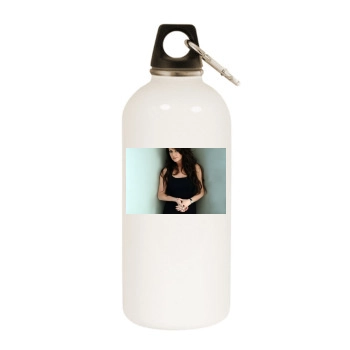 Sarah Brightman White Water Bottle With Carabiner