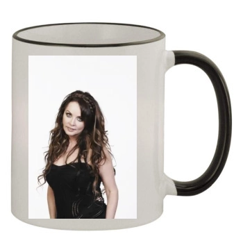 Sarah Brightman 11oz Colored Rim & Handle Mug