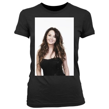 Sarah Brightman Women's Junior Cut Crewneck T-Shirt