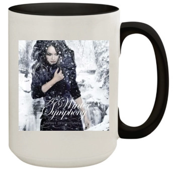 Sarah Brightman 15oz Colored Inner & Handle Mug