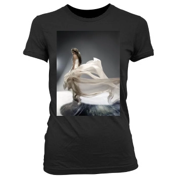 Sarah Brightman Women's Junior Cut Crewneck T-Shirt