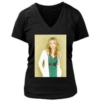 Sarah Chalke Women's Deep V-Neck TShirt