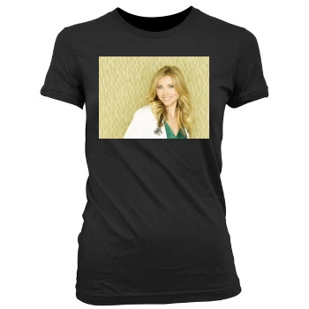 Sarah Chalke Women's Junior Cut Crewneck T-Shirt