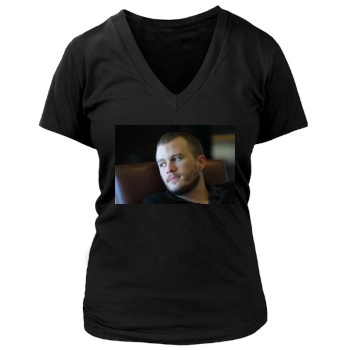 Heath Ledger Women's Deep V-Neck TShirt