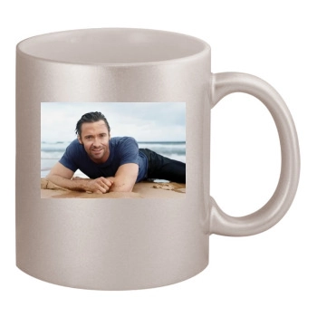 Hugh Jackman 11oz Metallic Silver Mug