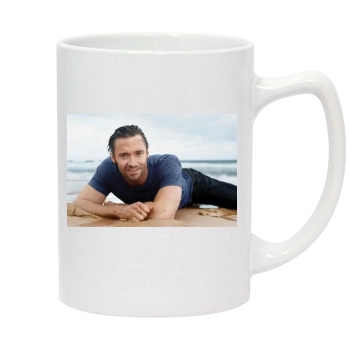 Hugh Jackman 14oz White Statesman Mug