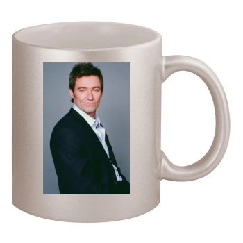 Hugh Jackman 11oz Metallic Silver Mug