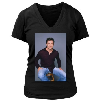 Hugh Jackman Women's Deep V-Neck TShirt