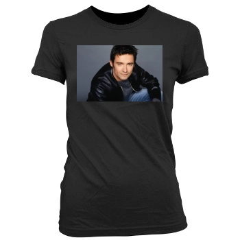 Hugh Jackman Women's Junior Cut Crewneck T-Shirt