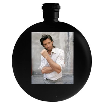 Hugh Jackman Round Flask