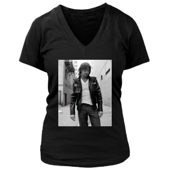 Hugh Jackman Women's Deep V-Neck TShirt