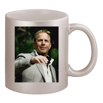 Kevin Costner 11oz Metallic Silver Mug