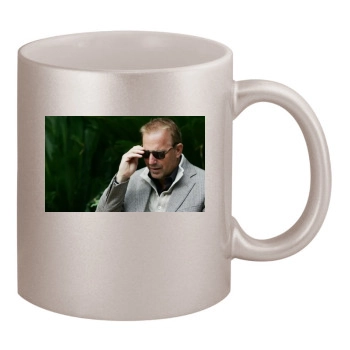 Kevin Costner 11oz Metallic Silver Mug