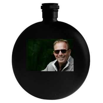 Kevin Costner Round Flask