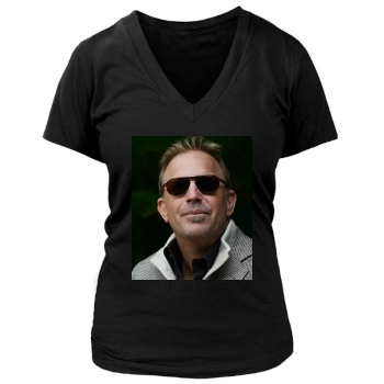 Kevin Costner Women's Deep V-Neck TShirt