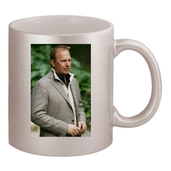 Kevin Costner 11oz Metallic Silver Mug