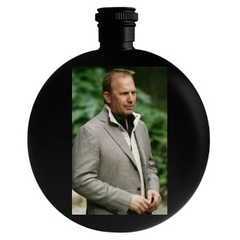 Kevin Costner Round Flask