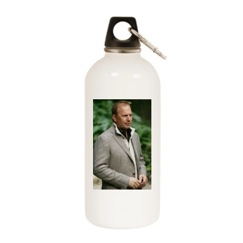 Kevin Costner White Water Bottle With Carabiner