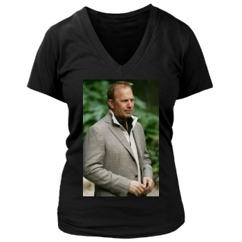 Kevin Costner Women's Deep V-Neck TShirt