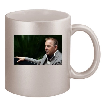 Kevin Costner 11oz Metallic Silver Mug