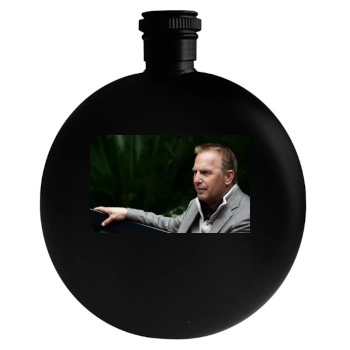 Kevin Costner Round Flask