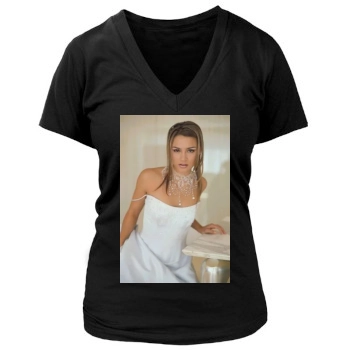 Samaire Armstrong Women's Deep V-Neck TShirt