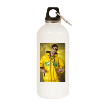 Sacha Baron Cohen White Water Bottle With Carabiner